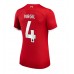 Cheap Liverpool Virgil van Dijk #4 Home Football Shirt Women 2023-24 Short Sleeve